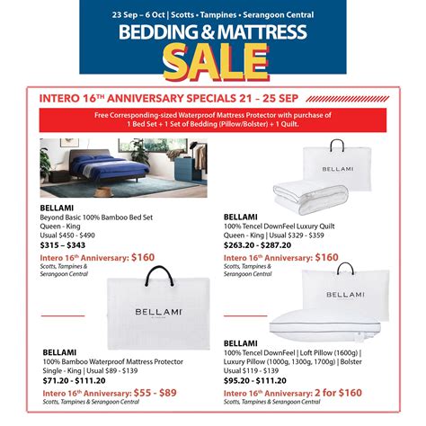 Sep Oct Isetan Bedding And Mattress Sale Sg