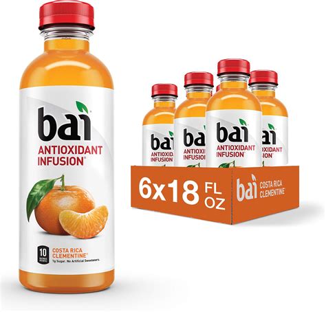 amazoncom bai flavored water brasilia blueberry antioxidant infused