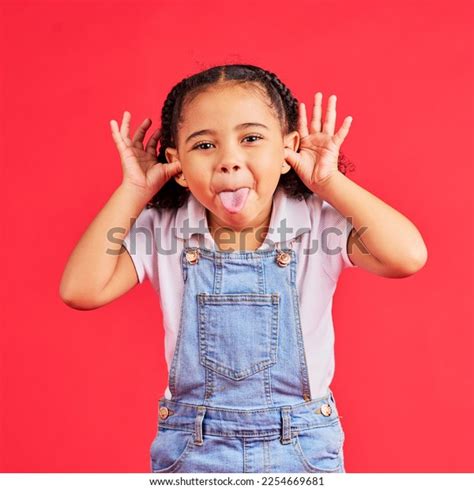 Child Portrait Tongue Out On Isolated Stock Photo 2254669681 | Shutterstock