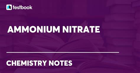 Ammonium Nitrate Definition Diagram Structure Preparation