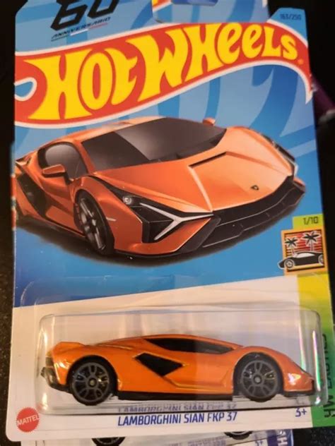 HOT WHEELS LAMBORGHINI SIAN FKP 37 Orange 163 2023 HW Exotics Neuf