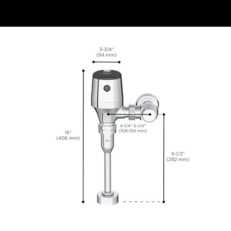 Ultima Selectronic Exposed Urinal Flush Valve Diaphragm Type Base