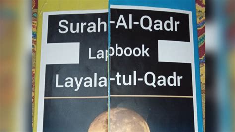 Lapbook Layaltulqadr Lapbook Surah Qadar Lapbook Youtube Hot Sex Picture