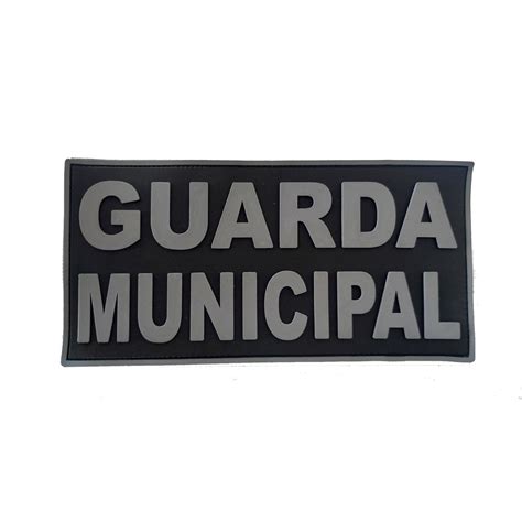 Emborrachado Costas Guarda Municipal Colete Gm Ml Shopee Brasil