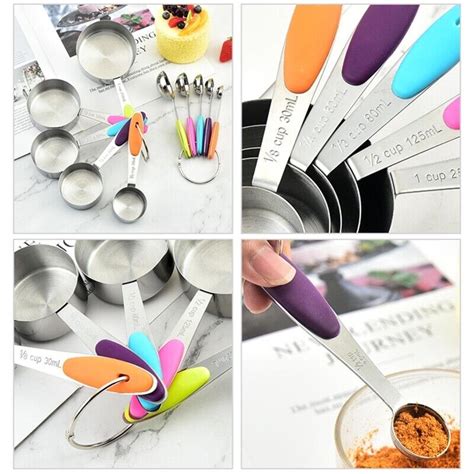 Pcs Measuring Spoons Cups Set Multi Purpose Small Tablespoon With