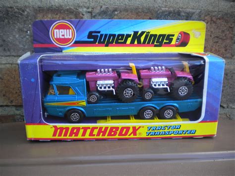 Vintage Matchbox Super Kings Boxed Tractor Transporter Box Flickr