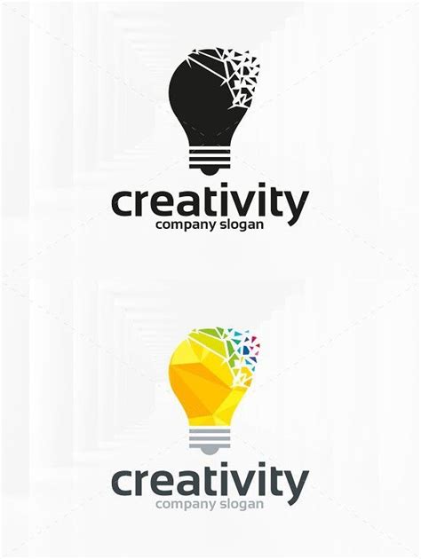 Creativity Logo Template Creativity Logo Light Bulb Logo Bulb Logo