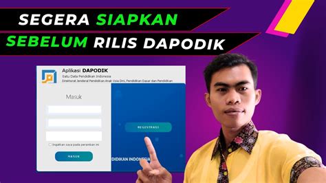 Persiapan Rilis Dapodik Semester Genap Youtube