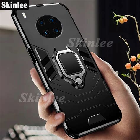 Skinlee For Huawei Nova 8i Case Shockproof Armor Phone Case Holder Finger Ring Magnetism For