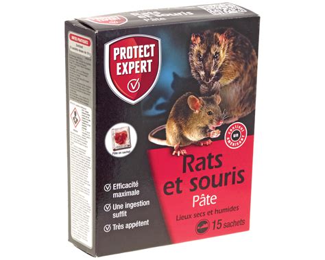 Raticide Souricide Protect Expert Rats et souris Pâte 15 sachets