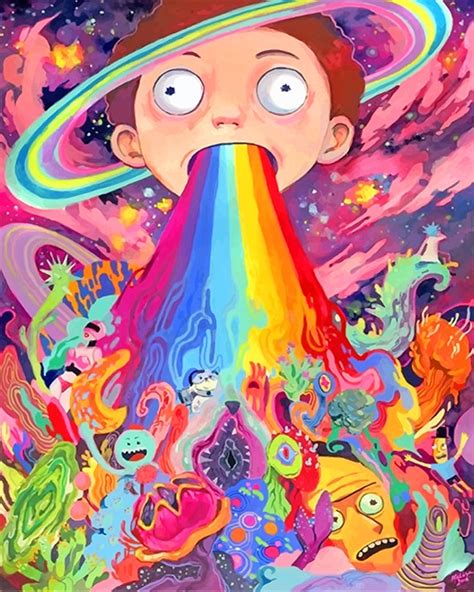 Morty Smith Rainbow Animations Paint By Numbers Numpaints Paint By