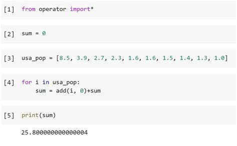 How To Sum Elements In List In Python Using For Loop Python Guides