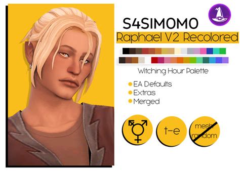 S Simomo Raphael Hair V Recolored Yooniesim On Tumblr