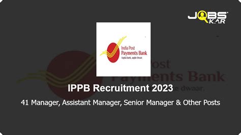 Ippb Recruitment Apply Online For Manager Assistant Manager