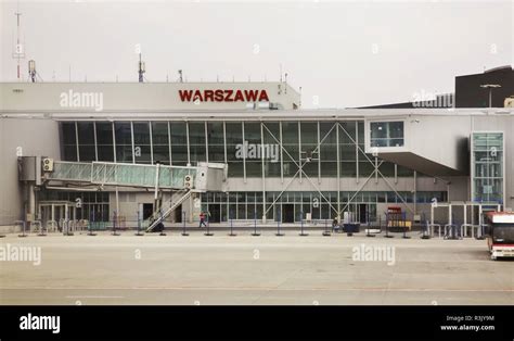 International terminal of Warsaw Chopin Airport. Poland Stock Photo - Alamy