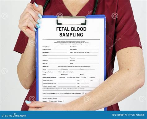 Healthcare Concept Meaning Fetal Blood Sampling Fbs With Phrase On The