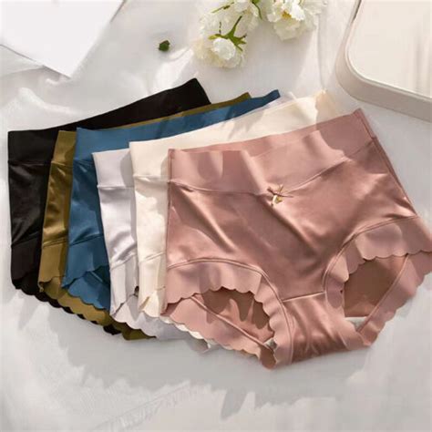 Culottes Pour Femmes Lingerie Sous Vêtements Taille Haute Slips Culottes eBay