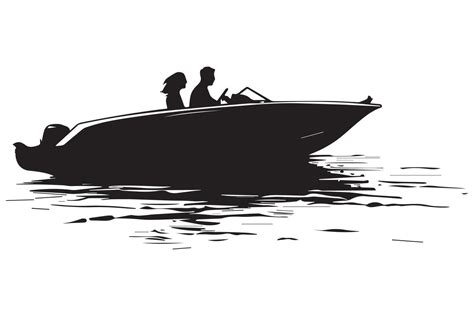 driving speed boat silhouette collection 44565063 Vector Art at Vecteezy