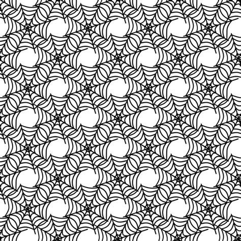 Premium Vector | Spider's web black and white vector pattern for ...