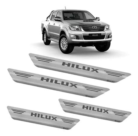 Soleira Inox Gravada Laser Mult Promo O Hilux Parcelamento