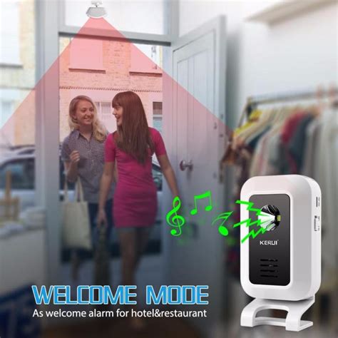 KERUI M7 Welcome Adjustable Volume Doorbell Wireless Infrared PIR