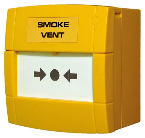 Smoke Vent Manual Call Point Yellow 470OHM Resettable Call Point