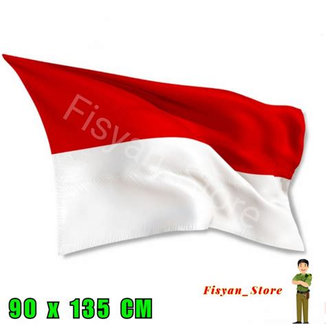 Jual Bendera Indonesia Merah Putih X Cm Bahan Sanwos Shopee