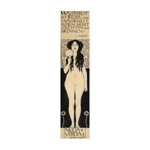 Naked Truth Or Nuda Veritas Painting By Gustav Klimt