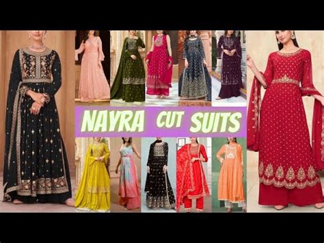 Party Wear Nayra Cut Suit Design Nayra Kurti Designs Nayra Cut