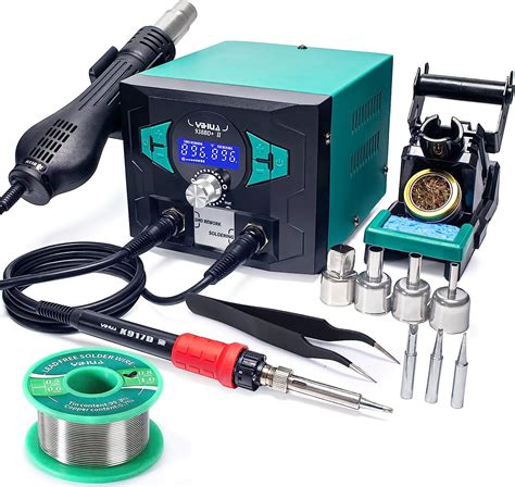 YIHUA 938BD II Soldering Iron Station Hot Air Rework With Sleep Mode