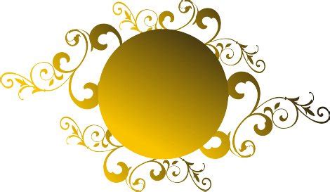 Gold Swirl Clipart | Free download on ClipArtMag