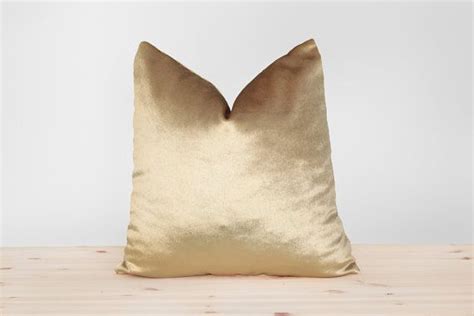 Gold Velvet Pillow Cover Solid Gold Cushion Shiny Gold Velvet - Etsy ...