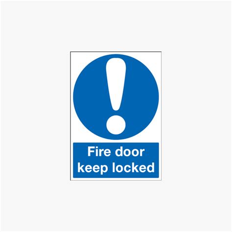 Fire Door Keep Locked Plastic A2 Signs Safety Sign Uk