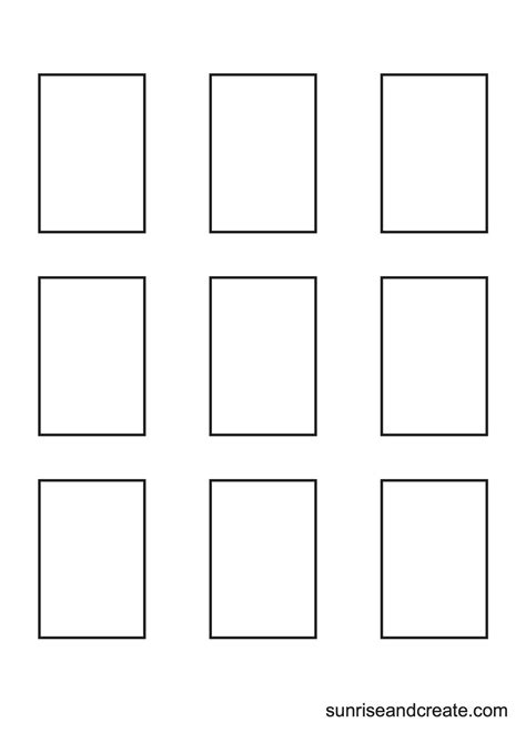 Free Printable Rectangle Templates Includes 9 Different Sizes