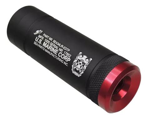 Silenciador Supressor Sea Airsoft Parts 100 X 31 Mm Liso Parcelamento