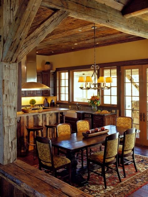 15 Warm And Cozy Rustic Dining Room Designs For Your Cabin