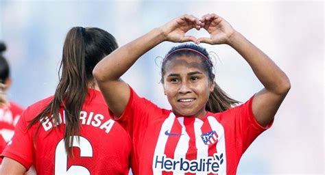 Leicy Santos anotó con el Atlético de Madrid y selló el triunfo en el