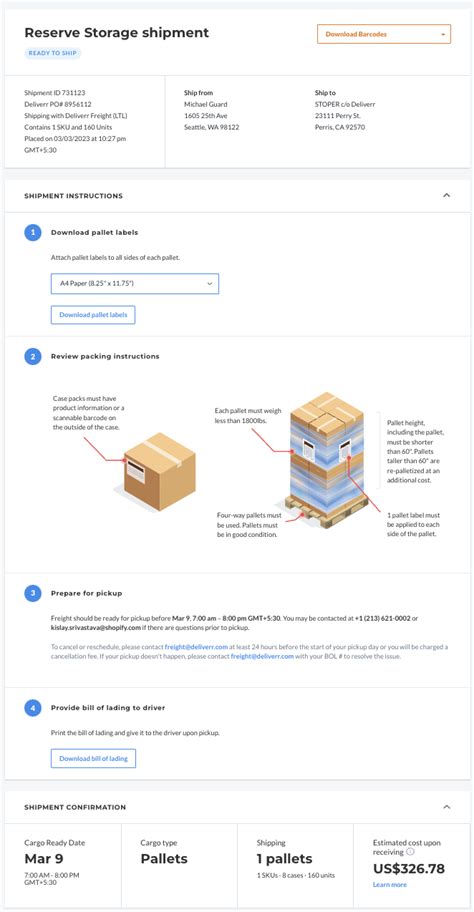 Freight For Inbounds To Reserve Storage Flexport Help Center