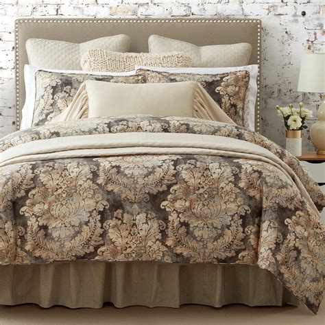 Victoria Damask Queen Comforter Set - Mountain Modern Bedding