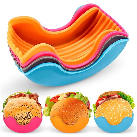 Amazon Pcs Retractable Burger Holder For Eating Silicone Burger