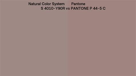 Natural Color System S Y R Vs Pantone P C Side By Side