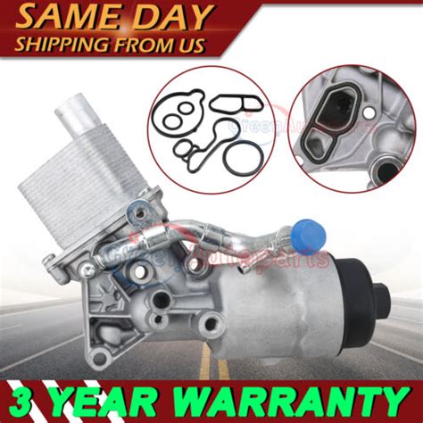 Oil Cooler Filter Housing Assembly For Chevrolet Cruze Trax Sonic Buick 14l L4 Ebay