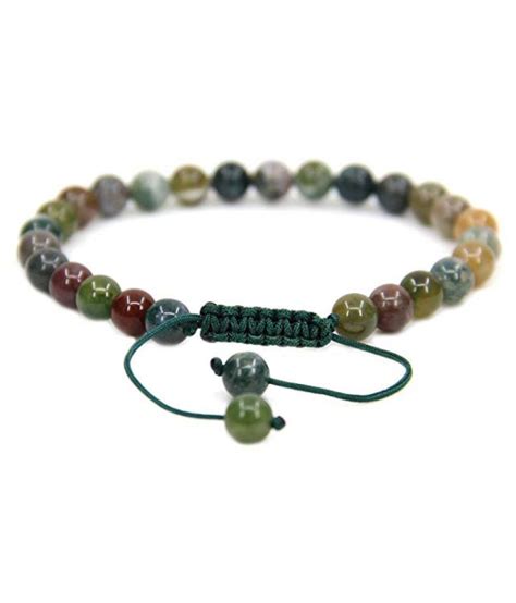 Mm Green Indian Agate Natural Agate Stone Bracelet Buy Mm Green