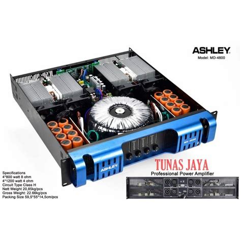 Jual Power Ashley MD 4800 Amplifier Ashley MD4800 4 Channel Original