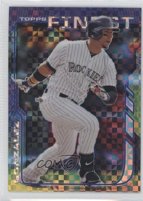 Topps Finest X Fractor Carlos Gonzalez For Sale Online Ebay