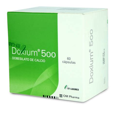 Doxium Dobesilato De Calcio 500 Mg 60 Cápsulas