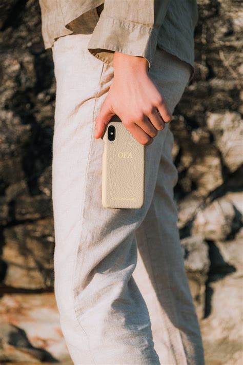 Saharan Nude iPhone Case MAISON de SABRÉ Iphone leather case Personalized leather