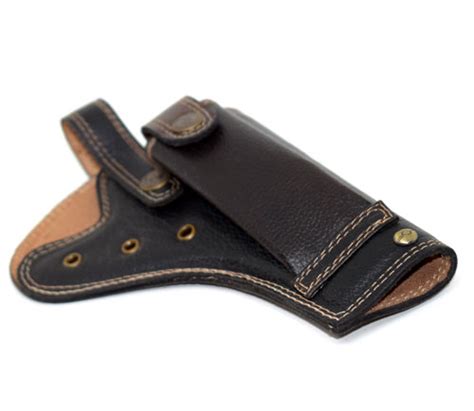 Holster for Big Size Revolver Pistol Holster Dark Brown - Gizmoway