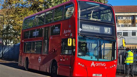 Frv London Bus Route W Finsbury Park Northumberland Park T