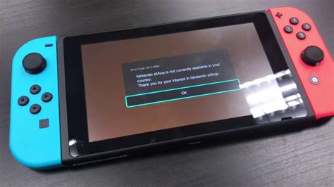 Nintendo Switch Nintendo Eshop Is Not Currently Available In The